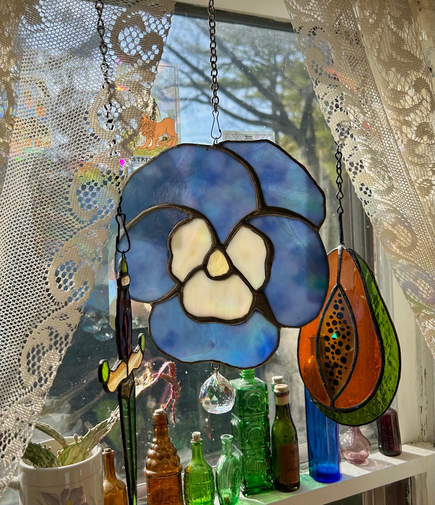 XL Pansy Suncatcher