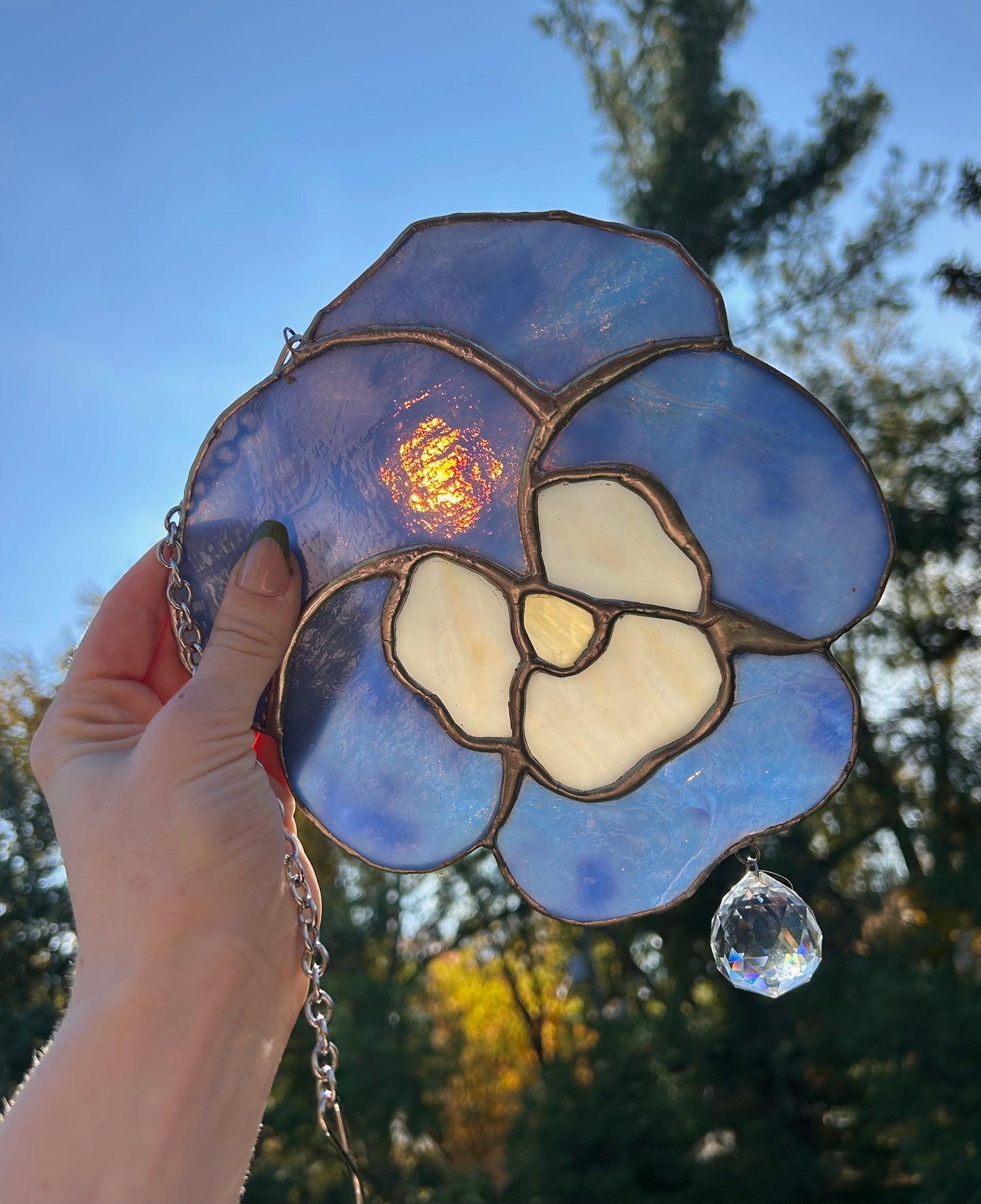 XL Pansy Suncatcher