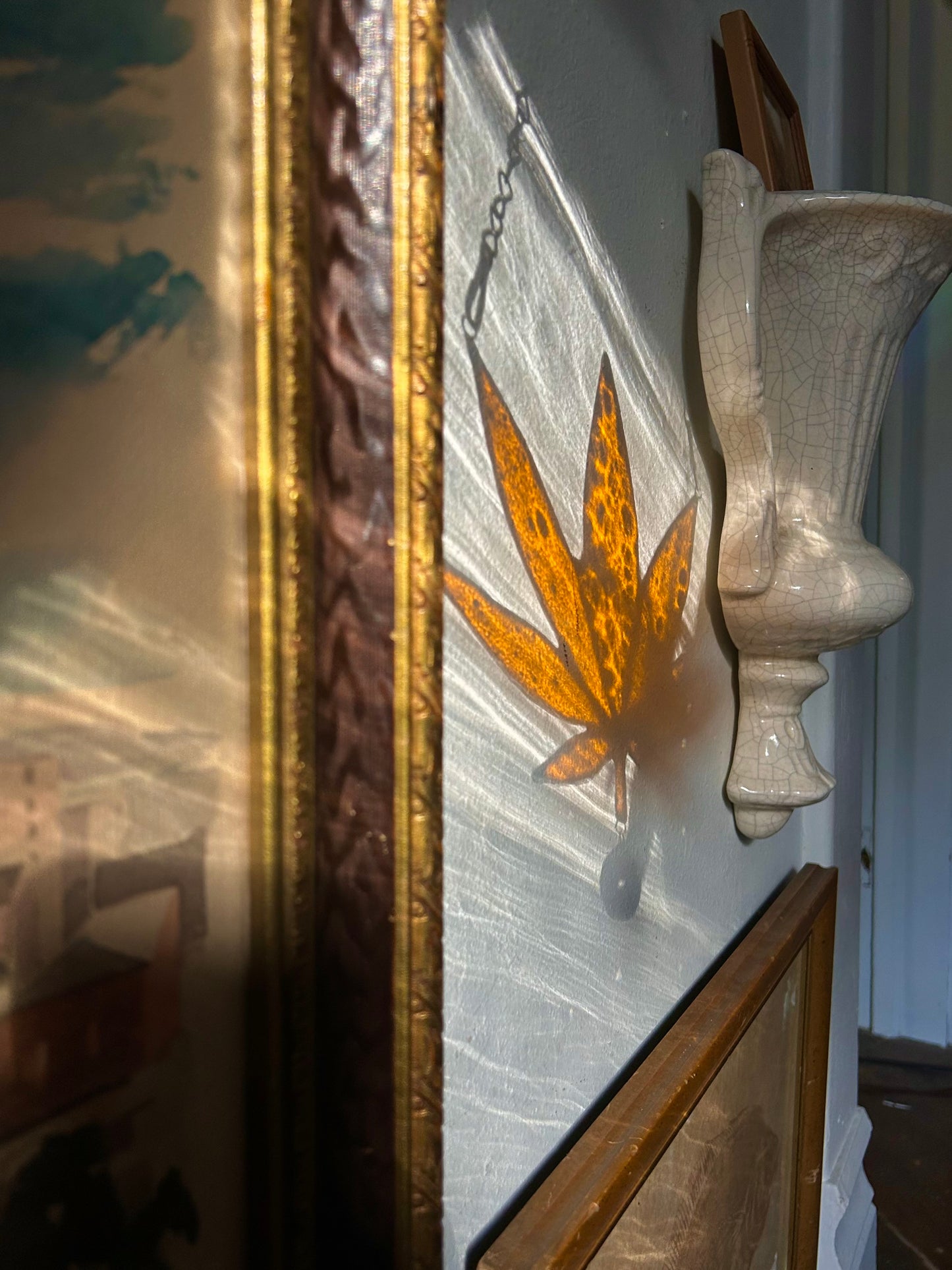 Amber Leaf Suncatcher