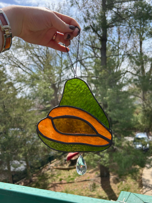 Papaya Suncatcher