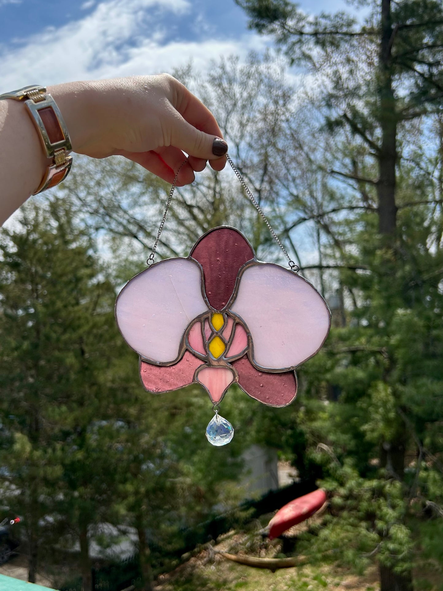 Orchid Suncatcher